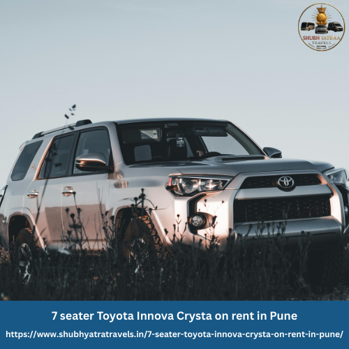 7 seater Toyota Innova Crysta on rent in Pune